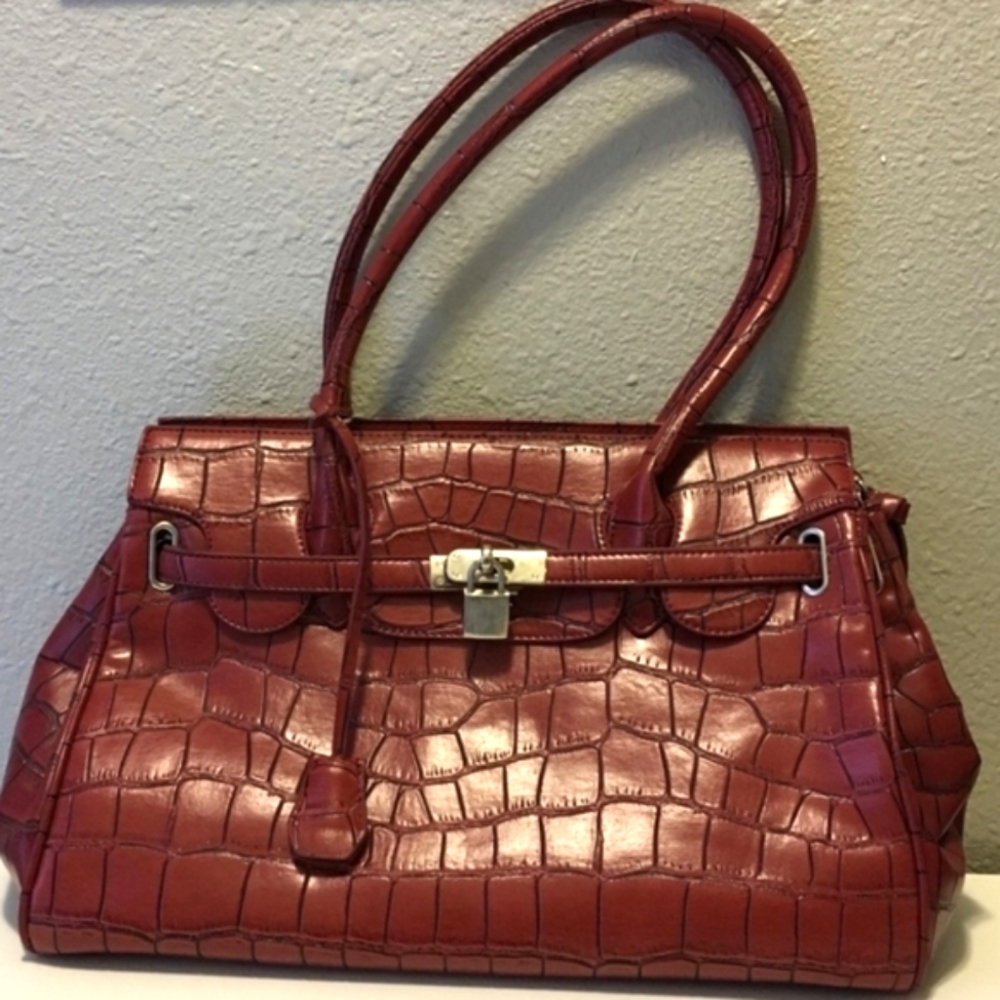 NEW Red Satchel Bag LARGE